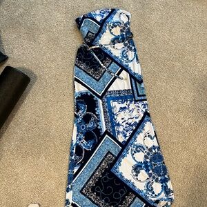 Cache strapless print dress